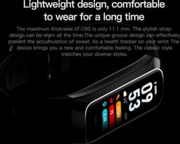 DrPhone ActiFit - 1.1'' AMOLED Scherm - Extra Lichte Activiteiten Tracker - Horloge met 25 Sportmodi - Zilver — thumbnail 12