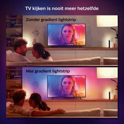 Philips Hue Play Gradient Lightstrip 65 inch - Televisie - Zwart - 20W - incl. Voeding en steunen — thumbnail 7