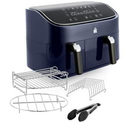 BK Supreme XXXL Airfryer 9L - PFAS vrij - dubbele mand 3L + 6L - met 4-delige grillset — thumbnail 1