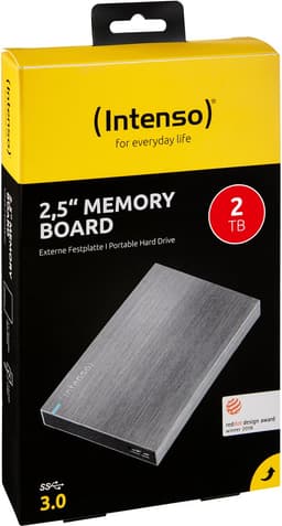 (Intenso) 2,5inch Memory Board 2 TB - Portable Externe HDD - 2TB - USB 3.0 Super Speed - aluminium — thumbnail 6