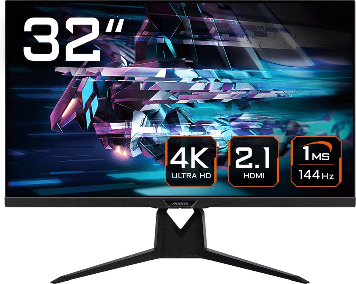 Gigabyte Aorus FI32U - 4K HDMI 2.1 Gaming Monitor - 32 inch — afbeelding 1