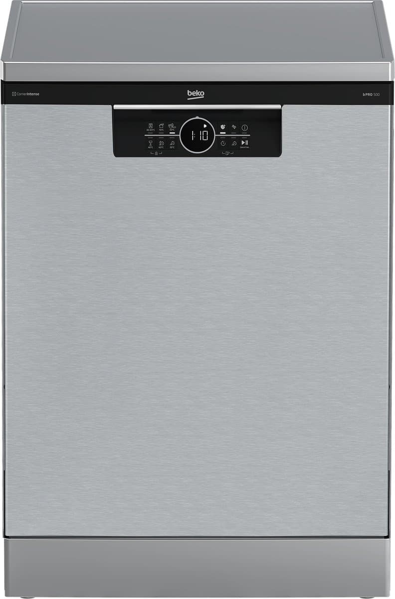 Beko bPRO 500 BDFN36653XC, Vrijstaand, Volledige grootte (60 cm), Roestvrijstaal, Knoppen, LED, 2 mand(en) — afbeelding 1