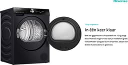 Hisense 7S Serie DH7S107BB - Wasdroger met Energielabel C - TFT Display - Warmtepompdroger - 10kg - ConnectLife - Basket Dry — thumbnail 11