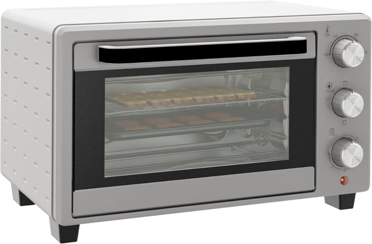 SAVI® Stoomoven - Stoomoven Kookboek - Zilver - ‎39cm x 46cm x 29cm — afbeelding 1