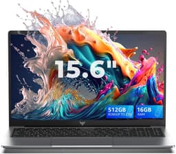 Acemagic LX15 Laptop - 15,6 inch - Intel N95 processor tot 3,4 GHz - 16GB DDR4 RAM 512GB SSD - Windows 11 Pro - WiFi 5 - BT5.0 - Notebook Grijs — thumbnail 1
