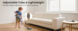 HandStofzuiger - Draadloze Stofzuiger - 550W Borstelloze Motor & 50kPa Zuigkracht - 70 Min Batterijduur & Anti-klit V-borstels - 7 Traps Filtering & Geur - Met LED Borstel & Scherm - Voor Thuis, Huisdieren & Auto — thumbnail 7