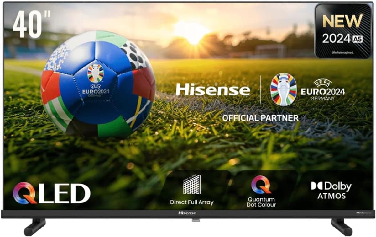 LCD TV - Smart TV QLED - Home Entertainment - Quantum Dot Kleuren - 40 Inch - Zwart — afbeelding 1