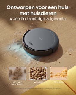 eufy Auto-Empty C10, slanke behuizing van 7,2 cm, tapijtreiniger, edge expansion borstel, automatisch legen, point laser en multi-infrarood navigatie — thumbnail 9