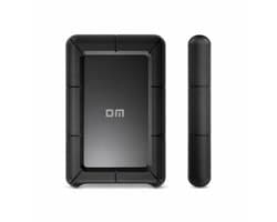 DM Externe harde schijf 500GB - USB-C - Stootvaste HDD voor professioneel gebruik - Zwart