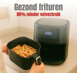 Core® Airfryer xl - Airfryer xxl - Heteluchtfriteuse - Zwart- 39cm x 29cm x 34cm — thumbnail 5
