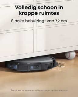 eufy Auto-Empty C10, slanke behuizing van 7,2 cm, tapijtreiniger, edge expansion borstel, automatisch legen, point laser en multi-infrarood navigatie — thumbnail 4
