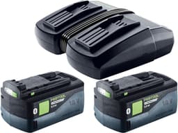 Festool CTLC MINI I-Basic accu-afzuigwagen 36 V ( 2x 18 V ) Stofklasse L + 2x accu 5,0 Ah + dubbele oplader + Systainer — thumbnail 4