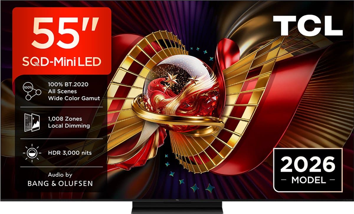 TCL 55C89L - 55 inch - 4K SQD-MiniLED - 2026 - Smart TV — afbeelding 1