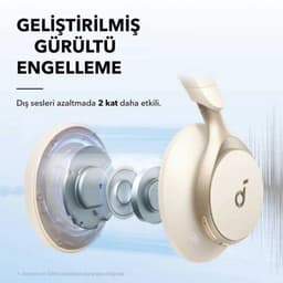 soundcore Space One by Anker - Draadloze Over-ear Koptelefoon - Headphones - Active Noise Cancelling, Multipoint Connection, 55 uur accuduur, Bluetooth 5.3, LDAC, Hi-Res Certified — thumbnail 14