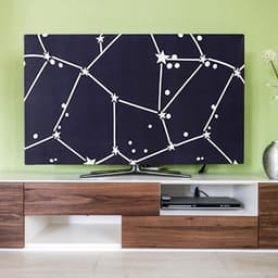 Tv-stofhoes - Decoratieve hoes - Scherm beschermen - Halfgesloten achterkant - 32-65 inch - Sterrenkaart — thumbnail 6