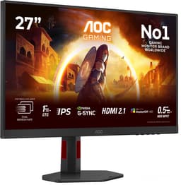 AOC G4 U27G4R - 4K Gaming Monitor - Dual Frame - 160hz tot 320hz - Full HD tot 4K - HDR400 - USB-hub - 27 inch — thumbnail 6
