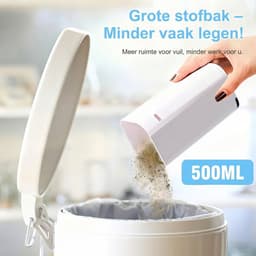 Dierenhaar stofzuiger-Kruimelzuiger - handheld huisdier haar verwijderaar-draadloze stofzuiger voor huisdieren-honden katten haar remover-compact mini stofzuiger-AKS-801-wit — thumbnail 6