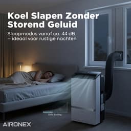 Aironex Mobiele Airco 12000 BTU – App & Afstandsbediening – Stil & Compact – Mobiele Airconditioner met Raamafdichting - Mobiele Airco voor Slaapkamer, Woonkamer, Kantoor — thumbnail 11