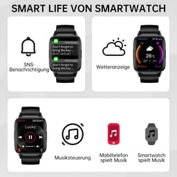 Manike G127 Smartwatch – 1,32 HD Display - Hartslag & Bloeddrukmeting - Bluetooth Bellen - SpO₂ - Slaapmonitoring - Multisport - IP68 Waterdicht - 100+ Sportmodi - Android & iOS Compatibel - Meldingen - Stappenteller - Sporthorloge - Activity Tracker — thumbnail 12