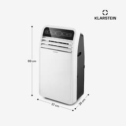 Klarstein Mobiele airconditioner met luchtafvoerslang, 4-in-1 airconditioner, ventilator, luchtontvochtiger & nachtmodus, Kleine & draagbare airconditioner voor thuis & op kantoor, Laag verbruik, 7000 BTU,1 kW voor 23 m² - Afstandsbediening Timer — thumbnail 4