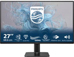 Philips 27E2N2500 - QHD IPS Monitor - 120hz - Allround Monitor - EasyRead Modus - 1ms - 27 inch — thumbnail 1
