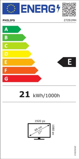 Philips S Line 272S1MH/00 LED display 68,6 cm (27) 1920 x 1080 Pixels Full HD Zwart — thumbnail 6