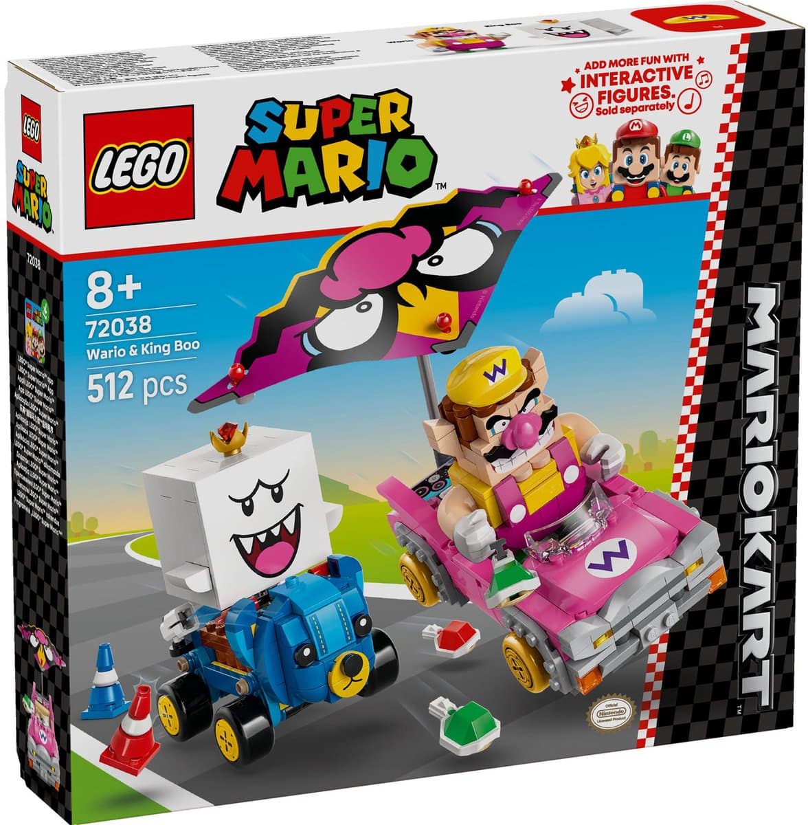 LEGO® Super Mario™: Mario Kart™ – Wario en King Boo - 72038 — afbeelding 1