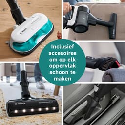 Bosch Unlimited 7 - Steelstofzuiger met dweilfunctie – Draadloos en zonder zak – Vacuum Cleaner – ProHygienic Aqua – BCS71HYG1 — thumbnail 6