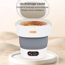 Mini Wasmachine met Centrifuge - Voor Kleine Wasgoed - Meerdere Programma's - — thumbnail 8