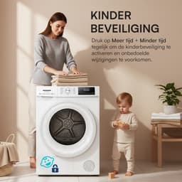 Heinner HHPD-HMY70FD++ Wasdroger - Warmtepompdroger 7 kg – 15 Programma’s – Digitaal Display – Wit – 5 Jaar Garantie — thumbnail 6