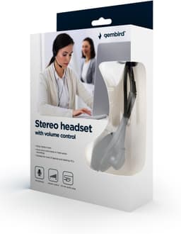 Gembird MHS-123 - Stereo headset, zwart — thumbnail 3