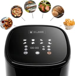 BluMill Digitale Airfryer - 8 Programma's - Timer - 5L - Te bedienen met Touch Screen of App — thumbnail 15