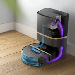 Philips HomeRun Aqua 7000 Series XU7100/01 - Robotstofzuiger met Dweilfunctie - Incl. Laadstation - Zwart / Goud - App Connected — thumbnail 18