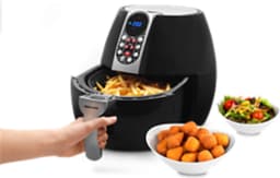 MEDION friteuse, ca. 1500 watt, digitaal bedieningspaneel, totale inhoud 4 liter, olievrij frituren, 30 min timer, oververhittingsbeveiliging, MD17320 zwart — thumbnail 9