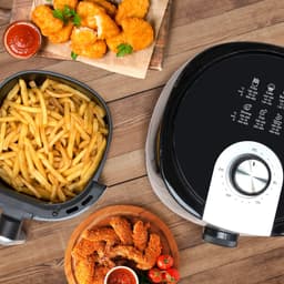 alpina Airfryer 2L - Heteluchtfriteuse 1-4 Personen - Air Fryer met Timer - Instelbare Temperatuur 80 tot 200 Graden - met Timer Functie - Heteluchtoven 900W — thumbnail 6