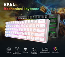 Royal Kludge RK61 - Mechanisch Gaming Toetsenbord - Draadloos - Ergonomisch - RGB - Red Switch — thumbnail 9
