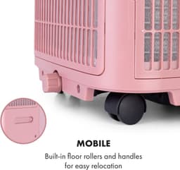 Klarstein mobiele airconditioner met luchtafvoerslang, 5-in-1 airconditioner, ventilator, luchtontvochtiger, luchtreiniger & nachtmodus, app-bediening, kleine & draagbare airconditioner voor thuis & op kantoor, 7000 BTU,9 kW voor 42 m² 48 dB — thumbnail 25