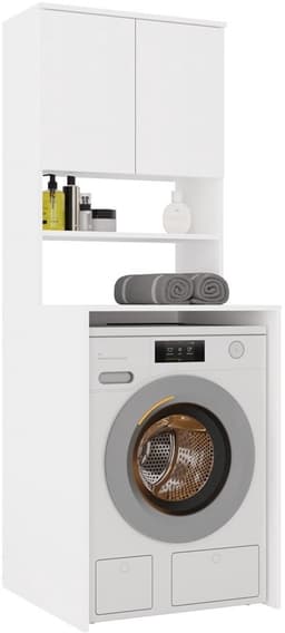 Wasmachine opbouw xl wit wasmachine/ wasdroger kast — thumbnail 4