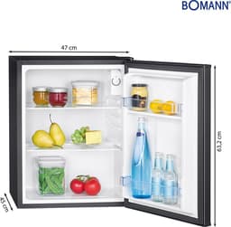 Bomann KB 7347 Mini Koelkast - Barkoelkast - 58 liter - zwart — thumbnail 14