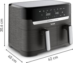 Tefal Easy Fry Dual XXL & Grill EY905B - Dubbele Airfryer - 8.3L - Dubbele Mand - Grillfunctie - XXL Capaciteit — thumbnail 7