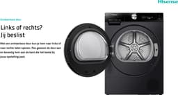Hisense 7S Serie DH7S107BB - Wasdroger met Energielabel C - TFT Display - Warmtepompdroger - 10kg - ConnectLife - Basket Dry — thumbnail 8