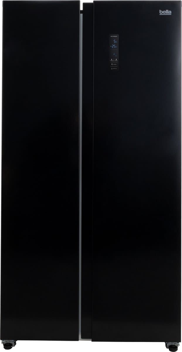 Bella BSBS-445.1BE - Amerikaanse koelkast - Display - 442 Liter - No Frost - Zwart — afbeelding 1