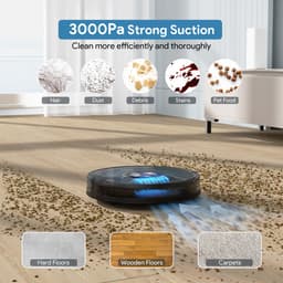 Bagotte BG800MAX Robotstofzuiger met Dweilfunctie - Met Laadstation - Dweilrobot - Inclusief Applicatie — thumbnail 2