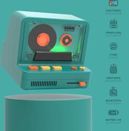 Mobility on board retro camera speaker blauw — thumbnail 2