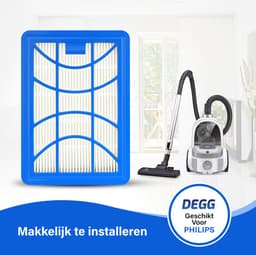 DEGG® - Hepa Filter H11 - Geschikt voor Philips Power pro expert series - Stofzuiger-filter - Uitblaas-filter - Alternatief voor het FC6042/01 en FC8003/01 Filter - Premium Kwaliteit — thumbnail 8