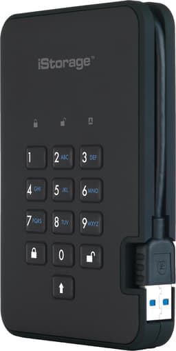 iStorage diskAshur 2 - externe harde schijf - 2000 GB - Cijfercode - Zwart — thumbnail 8