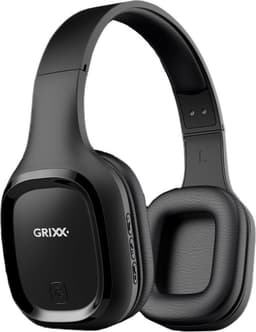 Grixx Draadloze Bluetooth Koptelefoon met Microfoon – On-Ear – 10 uur batterij – Lichtgewicht – 3.5mm kabel – Zwart / Blauw — thumbnail 12