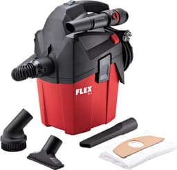 FLEX VC 6 L MC 18.0 SETVERSIE COMPACTE ACCU VC6 STOFZUIGER 5AH KIT 481.491 stofklasse L + accessoires + stofzak + 2 accu's 445.886 + lader 483.745 — thumbnail 4