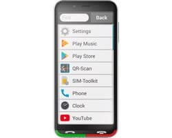 Emporia SUPEREASY Dual-SIM senioren smartphone 32 GB 12.6 cm (4.95 inch) Zwart/zilver Android 10