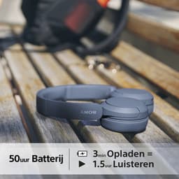 Sony WH-CH520 - Draadloze on-ear koptelefoon - Blauw — thumbnail 4
